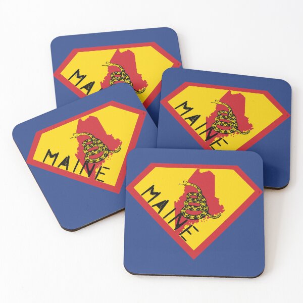Item preview, MAINER  SHIELD - Freedom Is The Superpower -  Gadsden Snake Flag - Dont Tread On Me SUPERHERO MAINE spellout design designed and sold by pelagio.