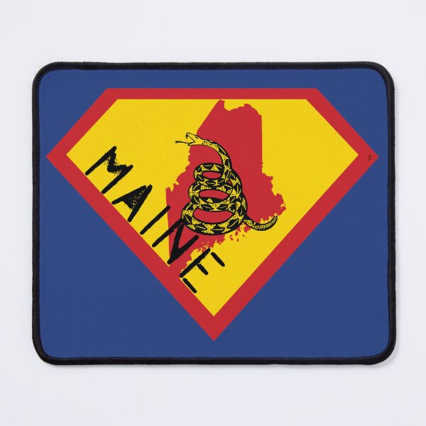 Item preview, MAINER  SHIELD - Freedom Is The Superpower -  Gadsden Snake Flag - Dont Tread On Me SUPERHERO MAINE spellout design designed and sold by pelagio.