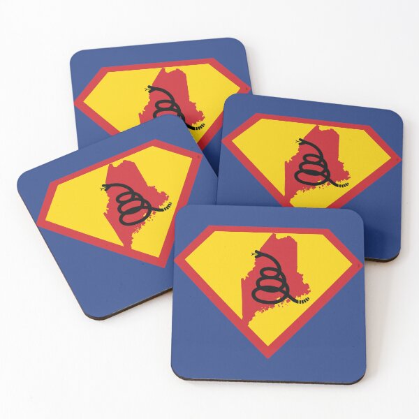 Item preview, MAINER SHIELD - Freedom Is The Superpower - Modern Gadsden Snake Flag - Dont Tread On Me SUPERHERO MAINE design designed and sold by pelagio.