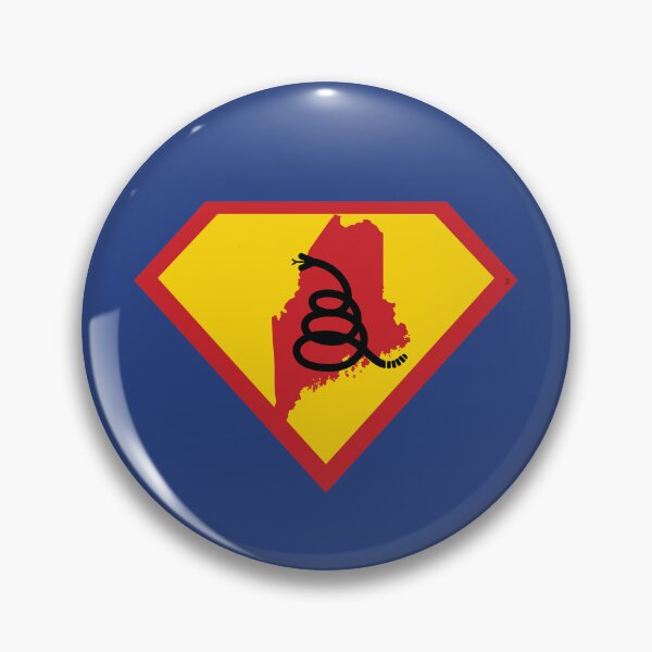 Item preview, MAINER SHIELD - Freedom Is The Superpower - Modern Gadsden Snake Flag - Dont Tread On Me SUPERHERO MAINE design designed and sold by pelagio.