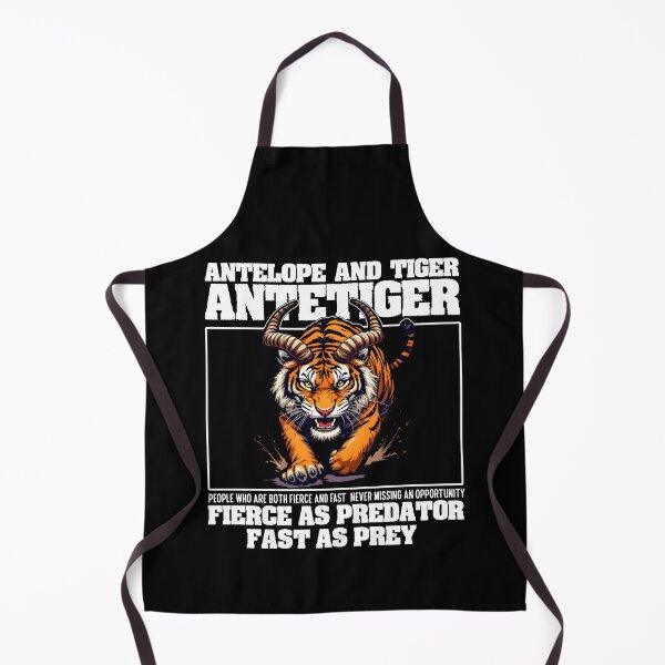 Item preview, FIERCE AS PREDATOR, FAST AS PREY - ANTELOPE AND TIGER - ANTETIGER designed and sold by KEF Custom.