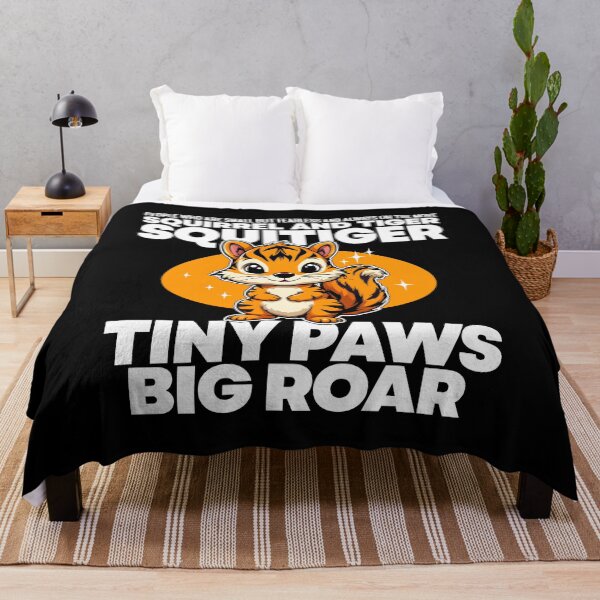 Item preview, TINY PAWS BIG ROAR - SQUIRREL AND TIGER - SQUITIGER designed and sold by KEF Custom.