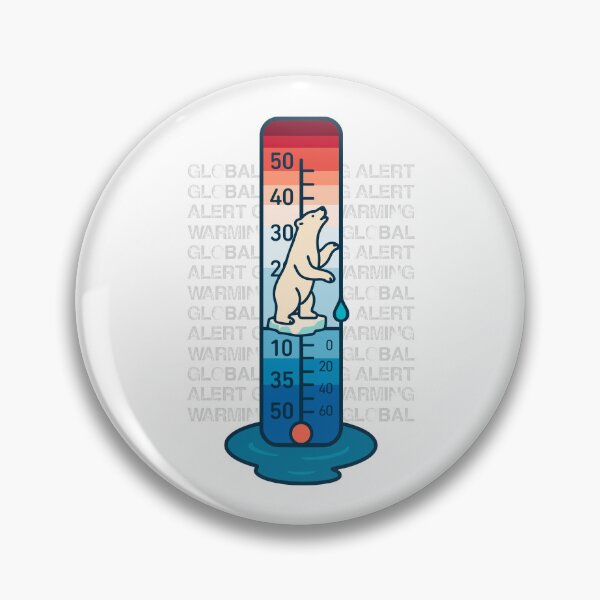 Item preview, Melting Point - Minimalist Climate Change Polar Bear Design designed and sold by H Jonas.