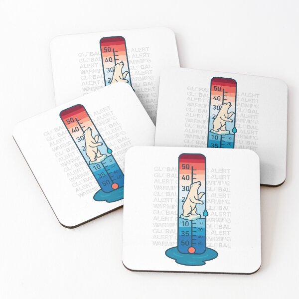 Item preview, Melting Point - Minimalist Climate Change Polar Bear Design designed and sold by H Jonas.