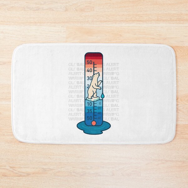 Item preview, Melting Point - Minimalist Climate Change Polar Bear Design designed and sold by H Jonas.