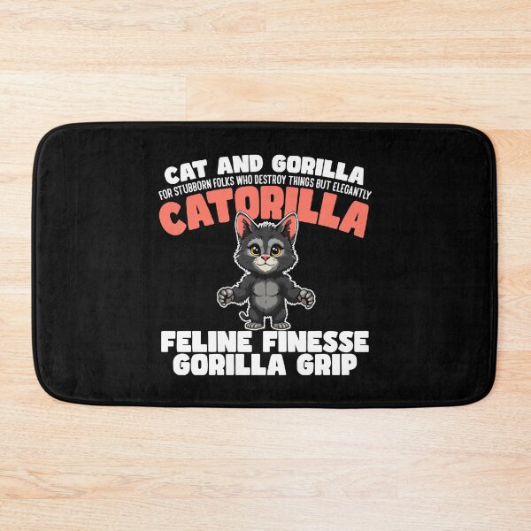 Item preview, FELINE FINESSE GORILLA GRIP - CAT AND GORILLA - CATORILLA designed and sold by KEF Custom.