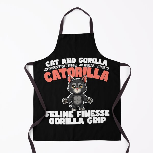 Item preview, FELINE FINESSE GORILLA GRIP - CAT AND GORILLA - CATORILLA designed and sold by KEF Custom.