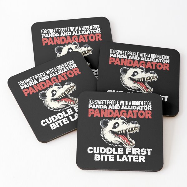 Item preview, CUDDLE FIRST, BITE LATER - PANDA AND ALLIGATOR - PANDAGATOR designed and sold by KEF Custom.