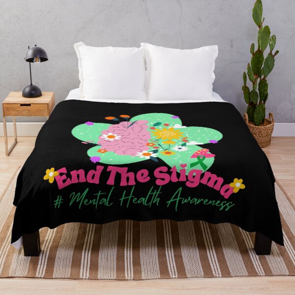 Item preview, End The Stigma – Mental Health Awareness Floral Brain Design designed and sold by CoolCreative.