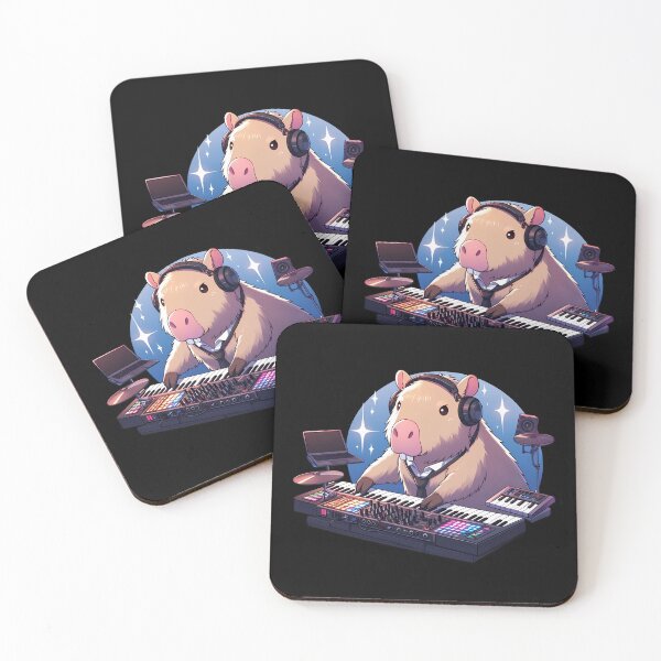 Item preview, Capibara DJ designed and sold by Funny Vintage Stickers And T-Shirts.
