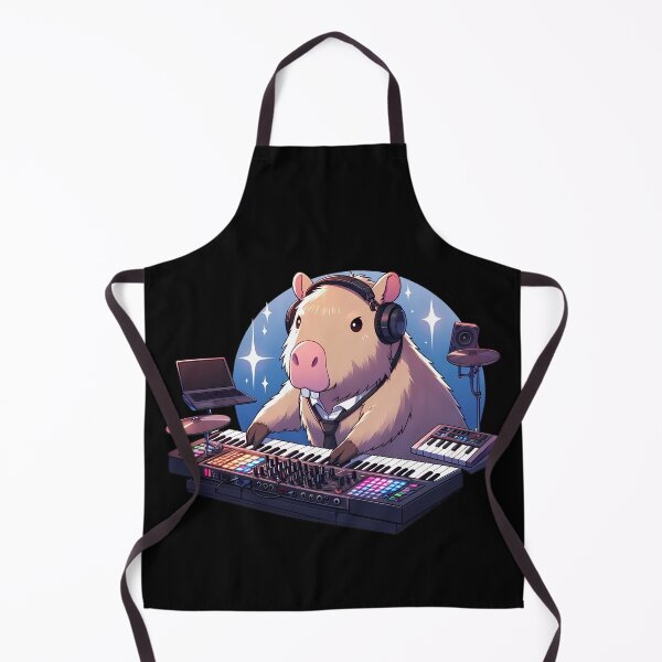 Item preview, Capibara DJ designed and sold by Funny Vintage Stickers And T-Shirts.