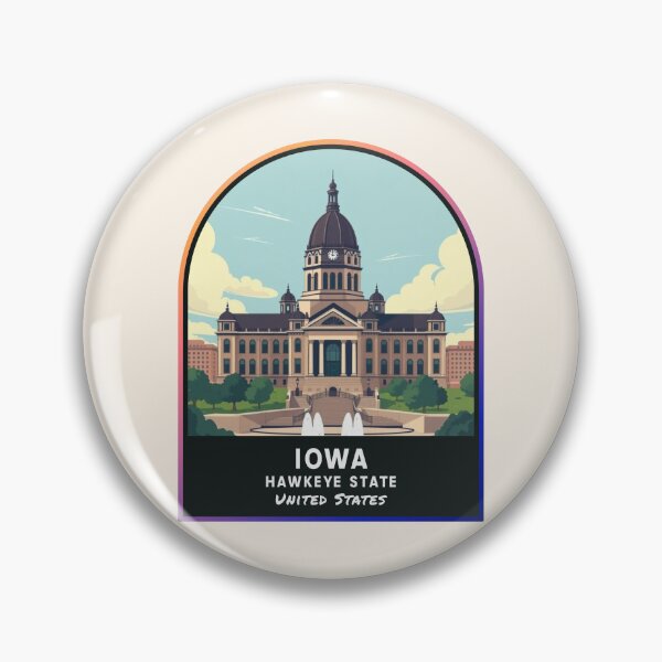 Artikelvorschau, Iowa (IA), Bundesstaat der Vereinigten Staaten von Amerika entworfen und verkauft von PinkandP.