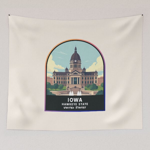 Artikelvorschau, Iowa (IA), Bundesstaat der Vereinigten Staaten von Amerika entworfen und verkauft von PinkandP.