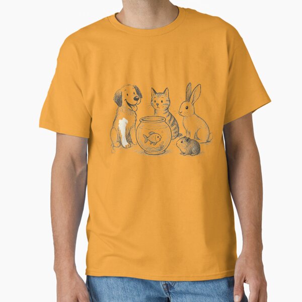 cute family pet animals classic tshirt Classic T-Shirt