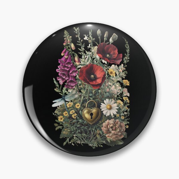 Item preview, Dark Romance Cottagecore Wildflower designed and sold by CottonandQuill.