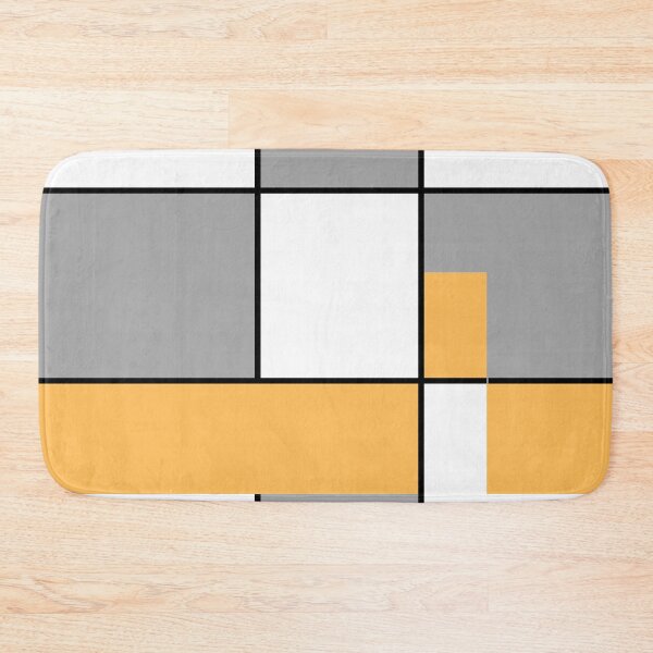 Item preview, Squares and Rectangles  Gold , Grey, and White  designed and sold by BirdsnStuff.