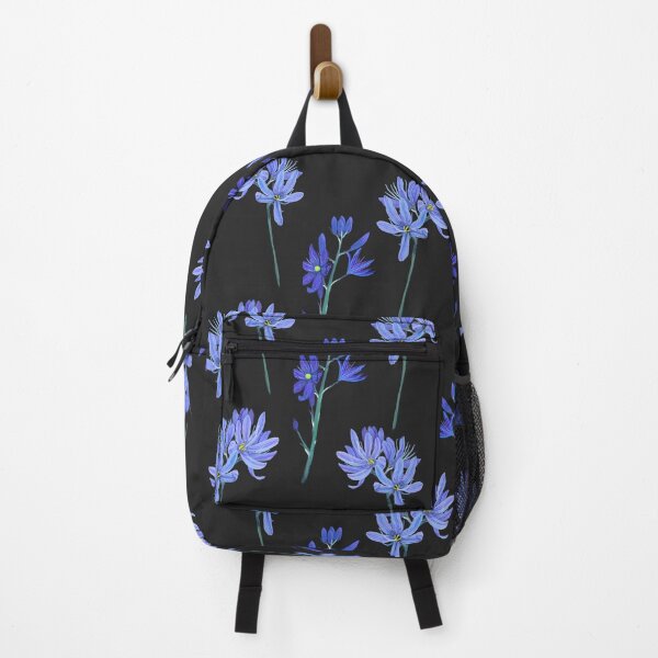 Item preview, Camas pattern on charcoal designed and sold by UnderstoryArtStudio.