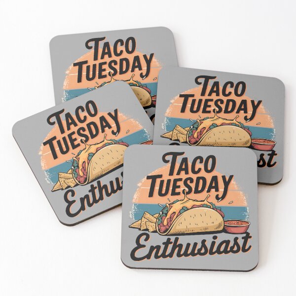 Item preview, Taco Tuesday Enthusiasts – Fun Foodie Quote designed and sold by Evolved Ape.