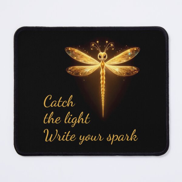 Item preview, Inspirational Magical Dragonfly Quote – Write Your Spark designed and sold by SolaoLab.