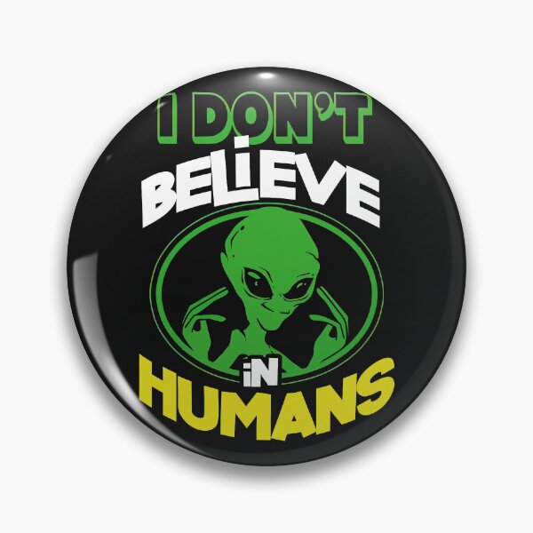 Item preview, I Don't Believe in Humans – Bold Lime Green Alien Graphic Design designed and sold by digijob.