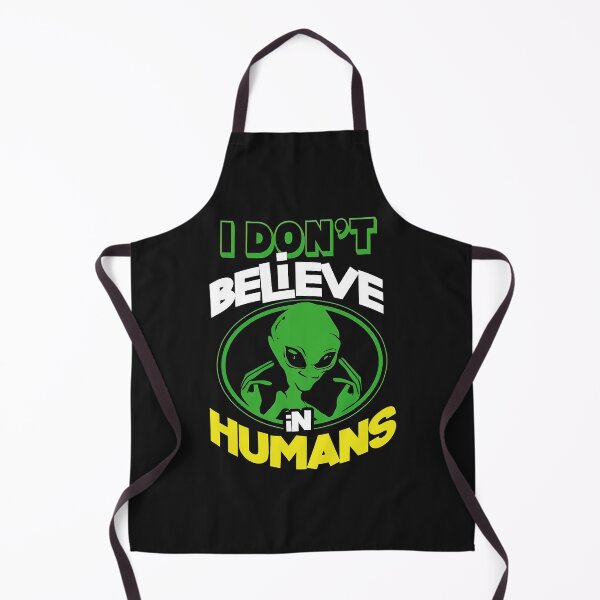 Item preview, I Don't Believe in Humans – Bold Lime Green Alien Graphic Design designed and sold by digijob.