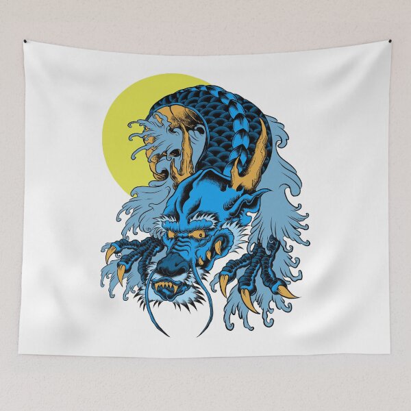 Item preview, Moonlit Dragon Waves designed and sold by Oddly-Worn.