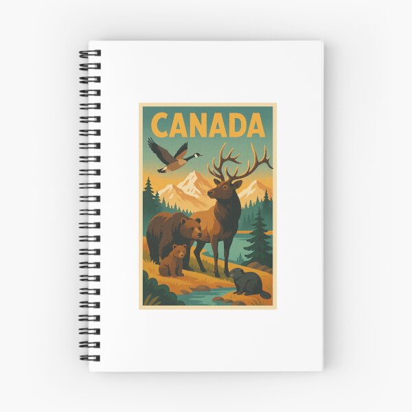 Item preview, Canada Wildlife Retro Poster designed and sold by JBWphotos.