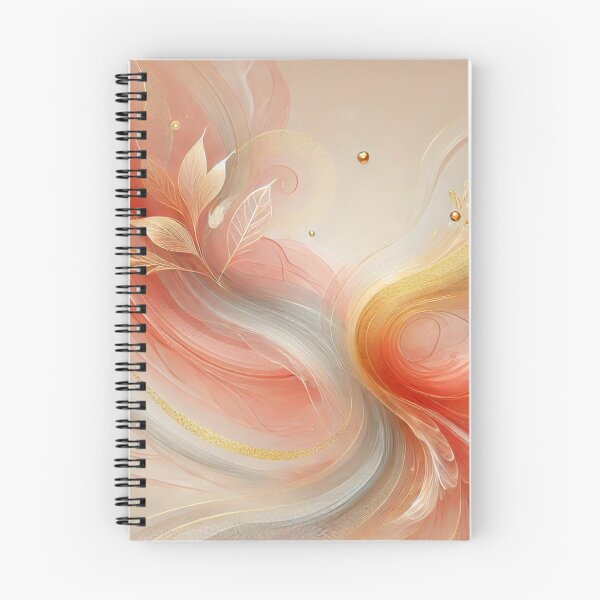 Item preview, Golden Bloom – Abstract Coral, Peach & Botanical Flow Design designed and sold by LilMessyKitchen.