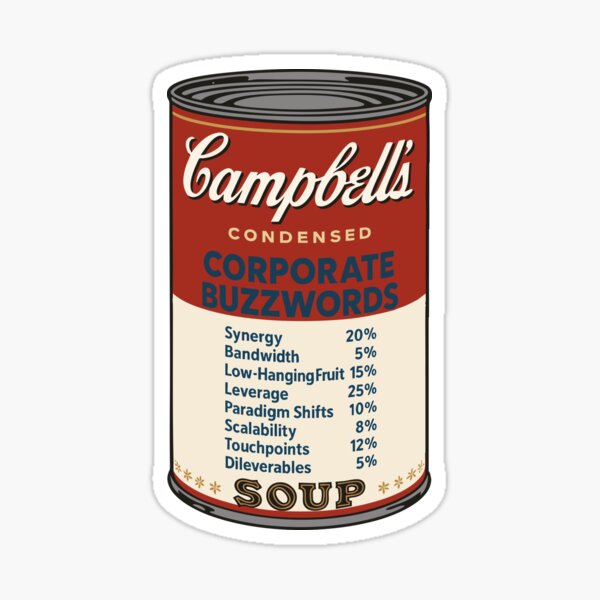 Item preview, Andy Warhol’s Corporate Buzzwords Soup designed and sold by StudioRalph.