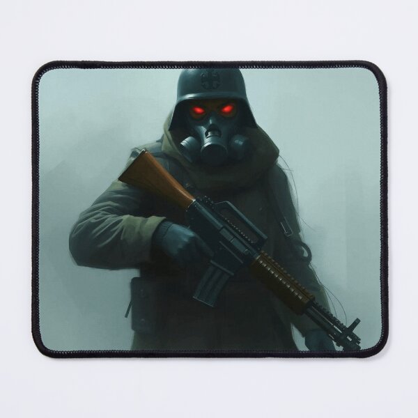 Item preview, Post-Apocalyptic Gas Mask Soldier – Dark Digital Art designed and sold by apoknight.