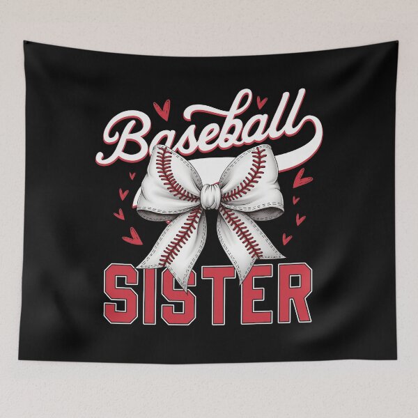 Item preview, Baseball Sister Little Sis Biggest Fan Game Day Fitted Scoop designed and sold by Spyshirt.