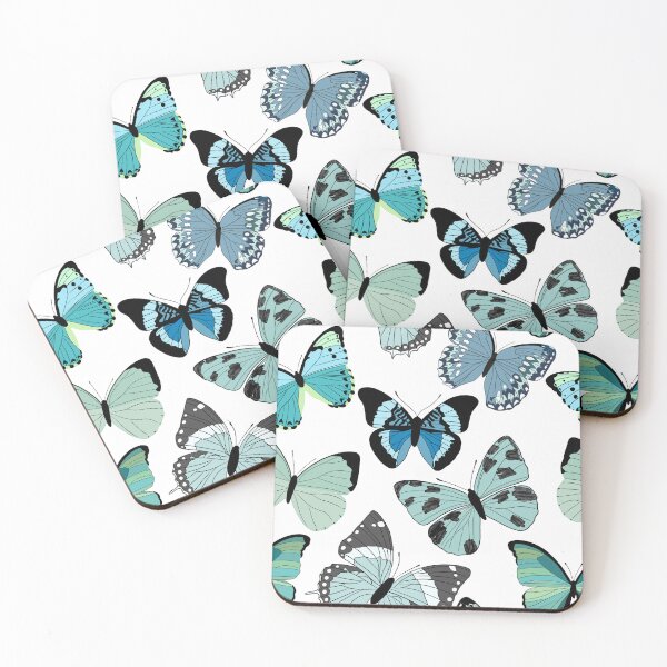 Item preview, Aqua Turquoise butterflies designed and sold by JennieJoyce.