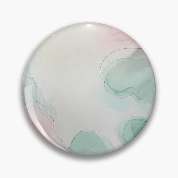 Aperçu de l'œuvre Pastel Breeze – Design minimaliste abstrait rose et vert menthe créée et vendue par LilMessyKitchen.