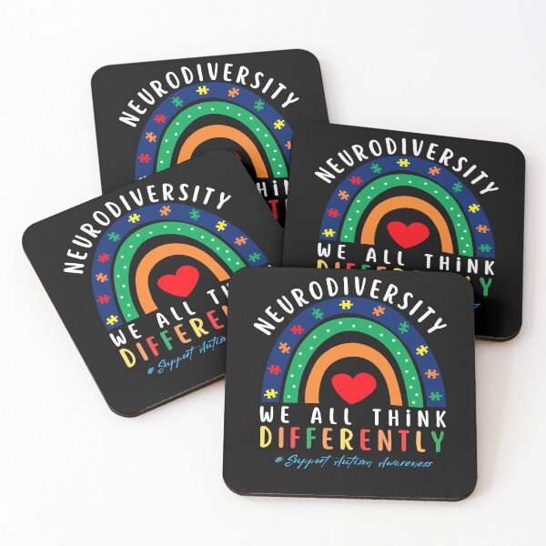 Item preview, Neurodiversity Rainbow – We All Think Differently Autism Support Design designed and sold by CoolCreative.