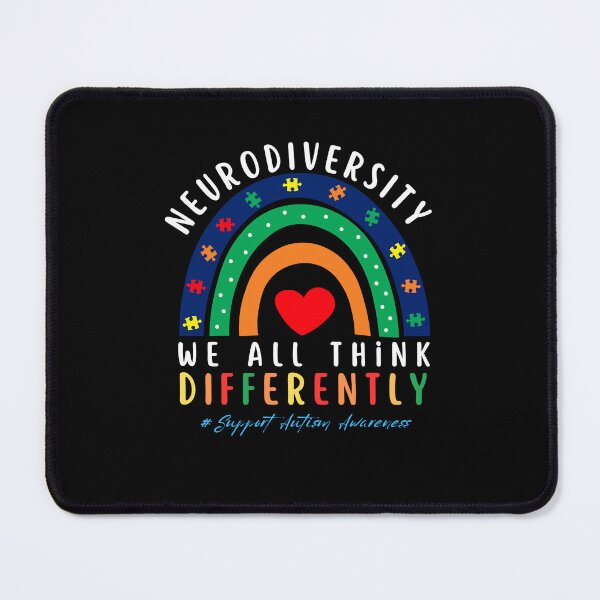 Item preview, Neurodiversity Rainbow – We All Think Differently Autism Support Design designed and sold by CoolCreative.