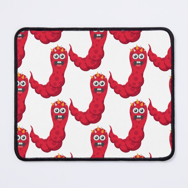 Item preview, Cartoon Red Worm Character with Spikes designed and sold by Richstd.