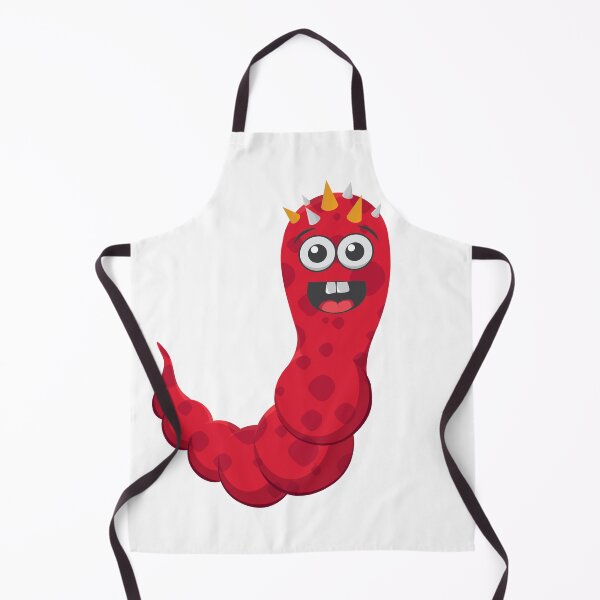 Item preview, Cartoon Red Worm Character with Spikes designed and sold by Richstd.