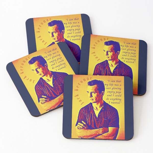 Item preview, Jack Kerouac quote: I saw that my life was a vast glowing empty page and I could do anything I wanted. designed and sold by artbleed.