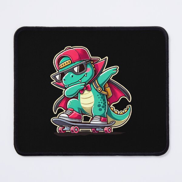 Item preview, Cool Skater Dino Dab – Funny Cartoon Dinosaur Street Style designed and sold by CoolCreative.