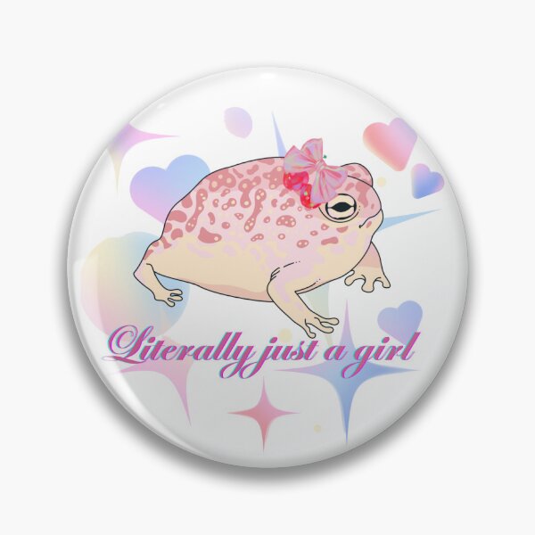 Item preview, Literally just a girl holographic rainfrog designed and sold by 3DPossumPrints.