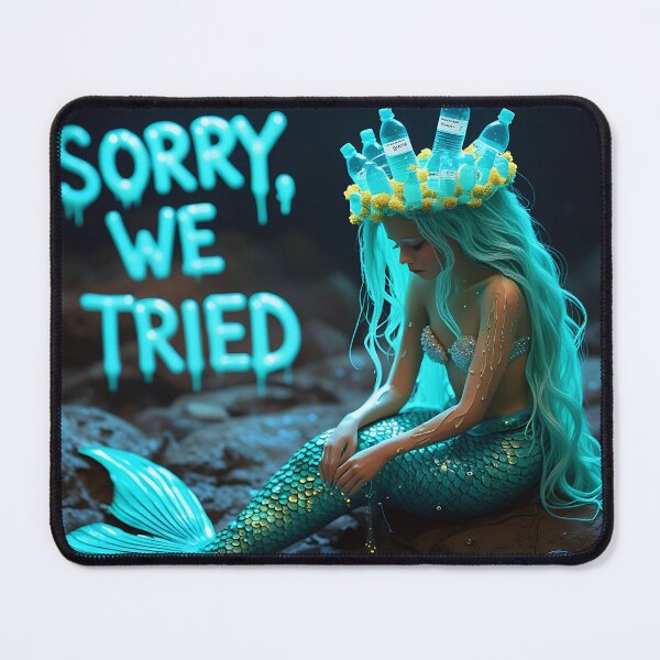 Item preview, Climate Grief Mermaid designed and sold by Zazeyy.