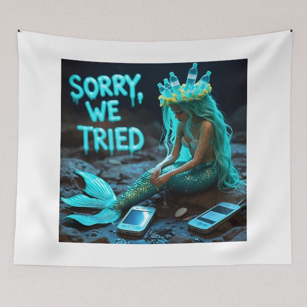 Item preview, Climate Grief Mermaid designed and sold by Zazeyy.
