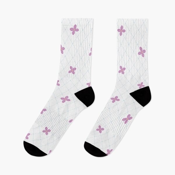 Item preview, Lilacs Floral Diamond Lace Print 1 - White designed and sold by Daniel Bevis Design.