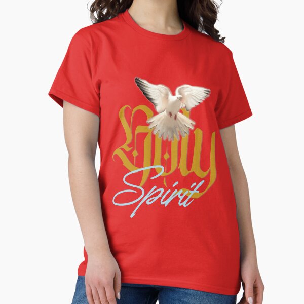 The Holy Spirit - Jesus T-Shirts Designs by FaithFuel Designs Red Classic T-Shirt