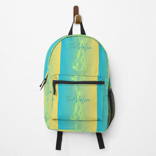 Item preview, The Violin Sketched In Neon With Gradient Background designed and sold by BrightrDayMusicArt.