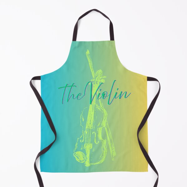 Item preview, The Violin Sketched In Neon With Gradient Background designed and sold by BrightrDayMusicArt.