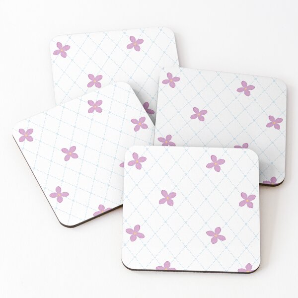 Item preview, Lilacs Floral Diamond Lace Print 1 - White designed and sold by Daniel Bevis Design.