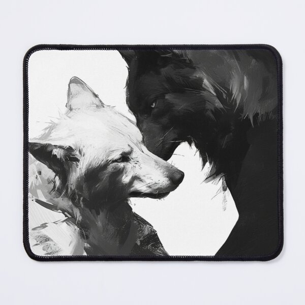 Item preview, Gray Wolf Black and White designed and sold by SMARTKIT DESIGNAGENCY.