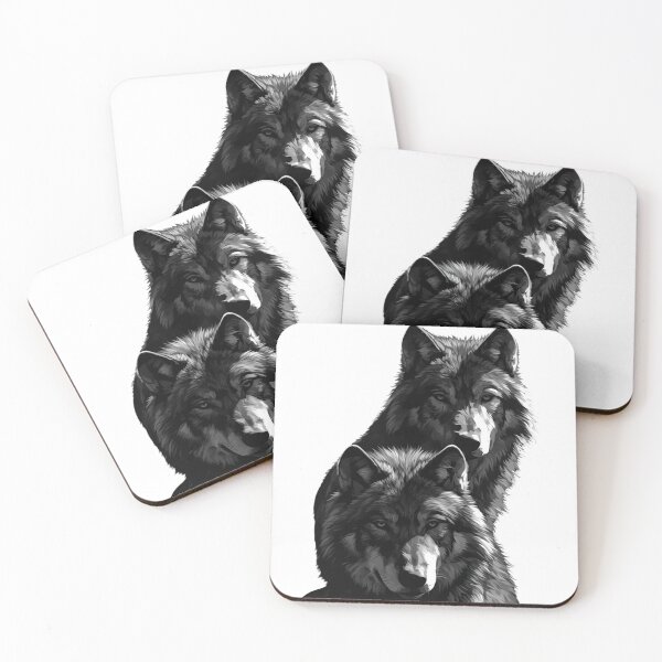 Item preview, Gray Wolf Black and White designed and sold by SMARTKIT  DESIGNAGENCY.