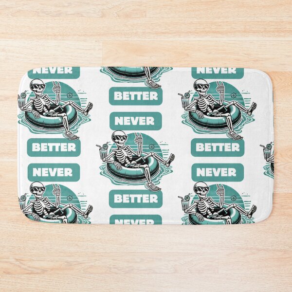 Item preview, Rock and Roll Never Better - Skeleton in Pool designed and sold by JustiesDesigns.